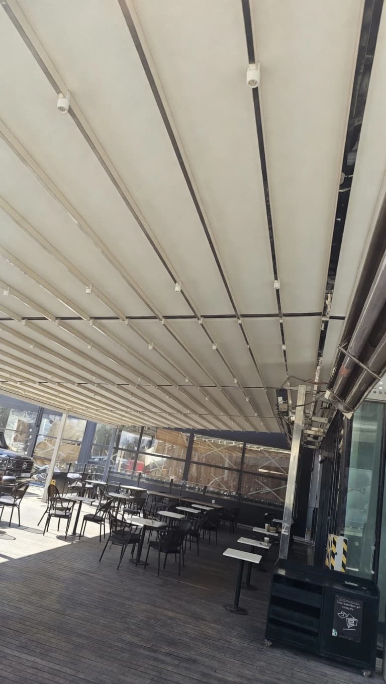 PergoClean Pergola Kumaş Restorasyonu Ankara · Yenimahalle uygulama sonrası